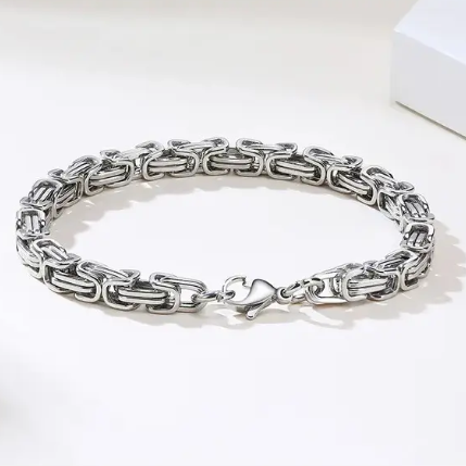 Obsidian Chain Bracelet
