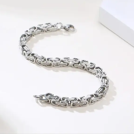 Obsidian Chain Bracelet