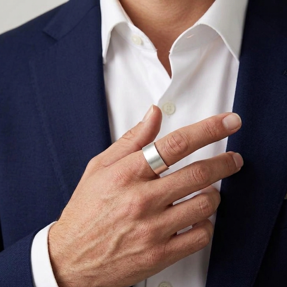 Soren Minimal Silver Band