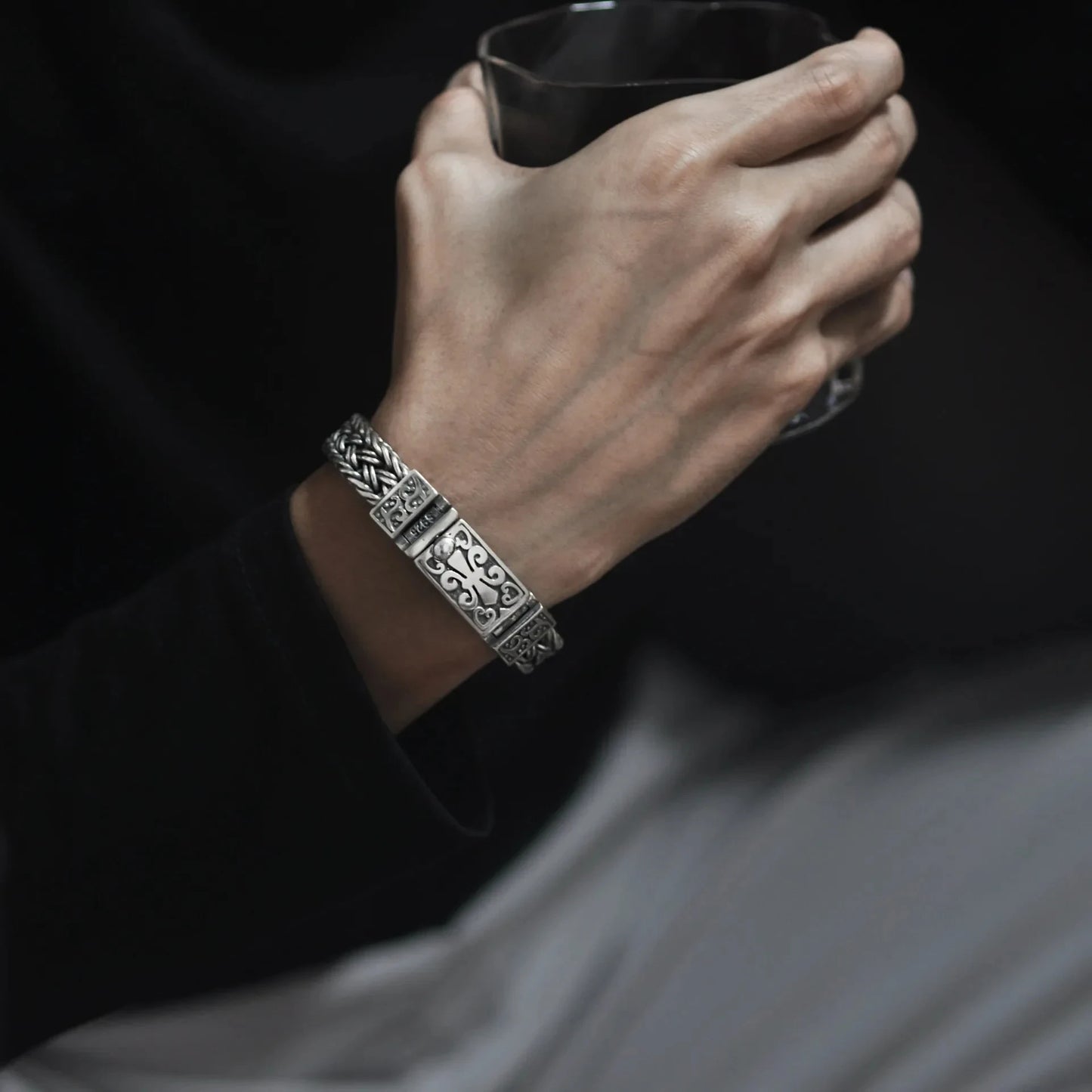 Kaevor Sterling Silver Braided Bracelet