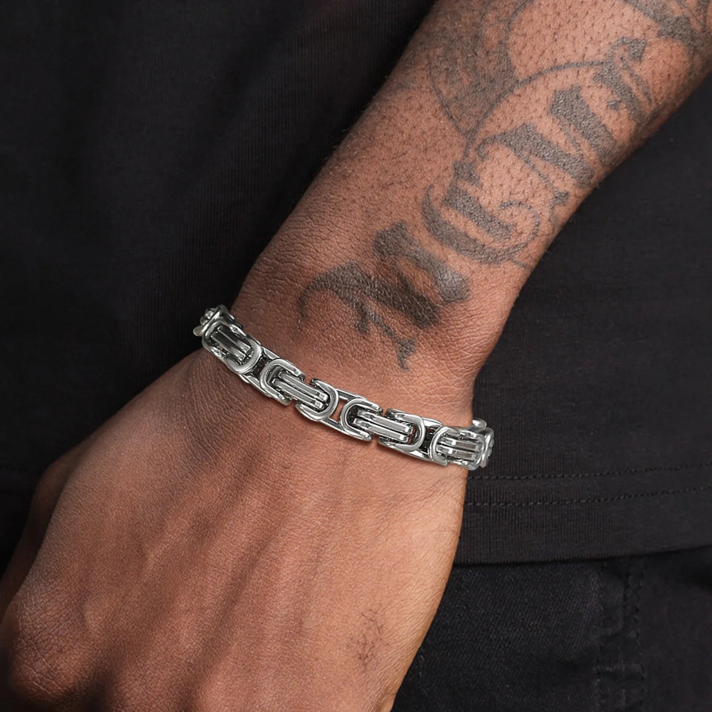 Obsidian Chain Bracelet