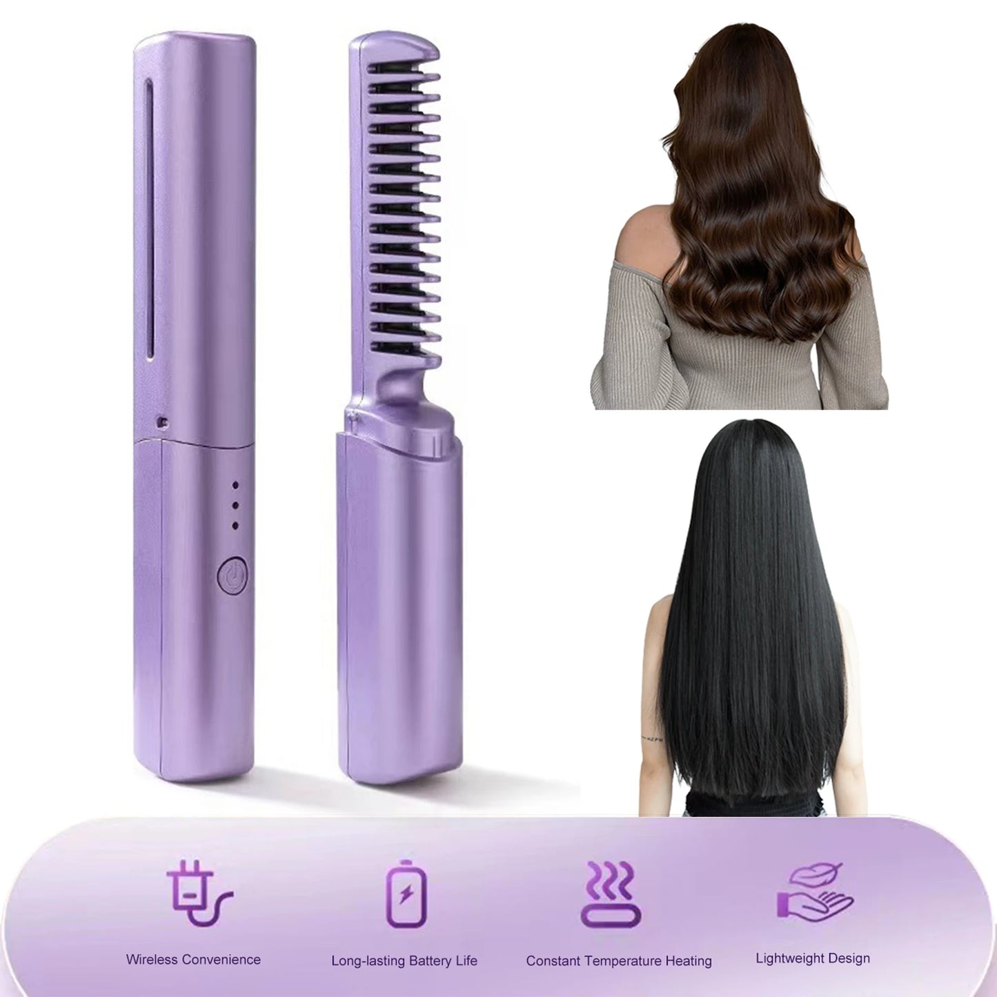 Renovati SmoothGo™  Cordless Hair Styling Comb