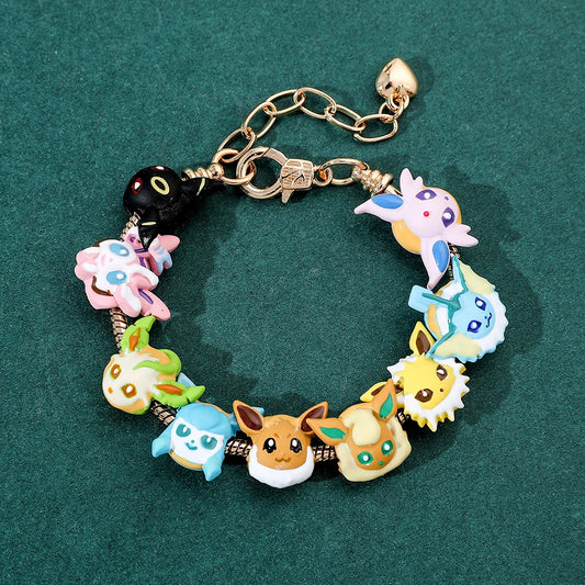 Valiery Pokémon Eevee Evolution Charm Bracelet