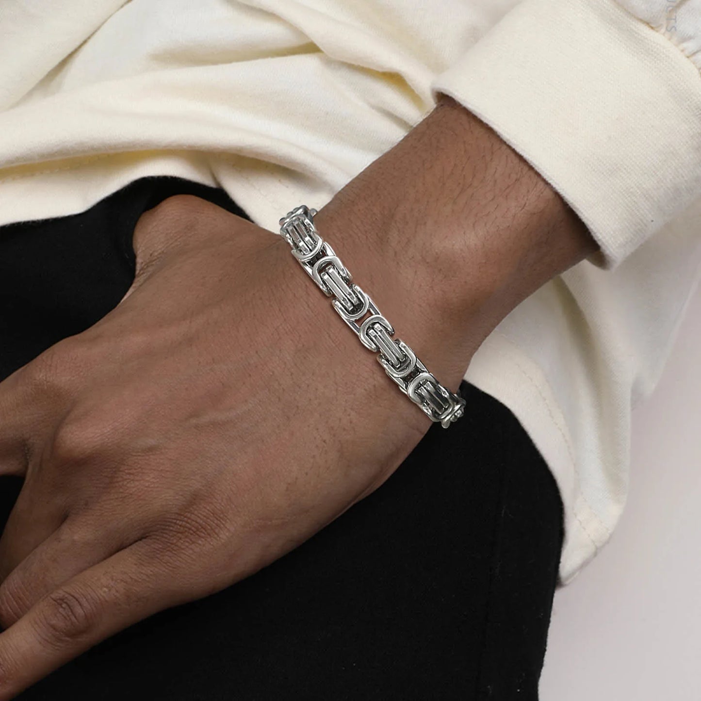 Obsidian Chain Bracelet