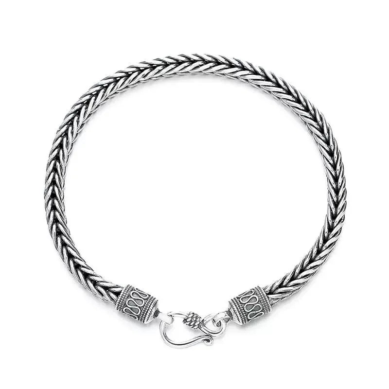 Rivenor Braided Silver Bracelet
