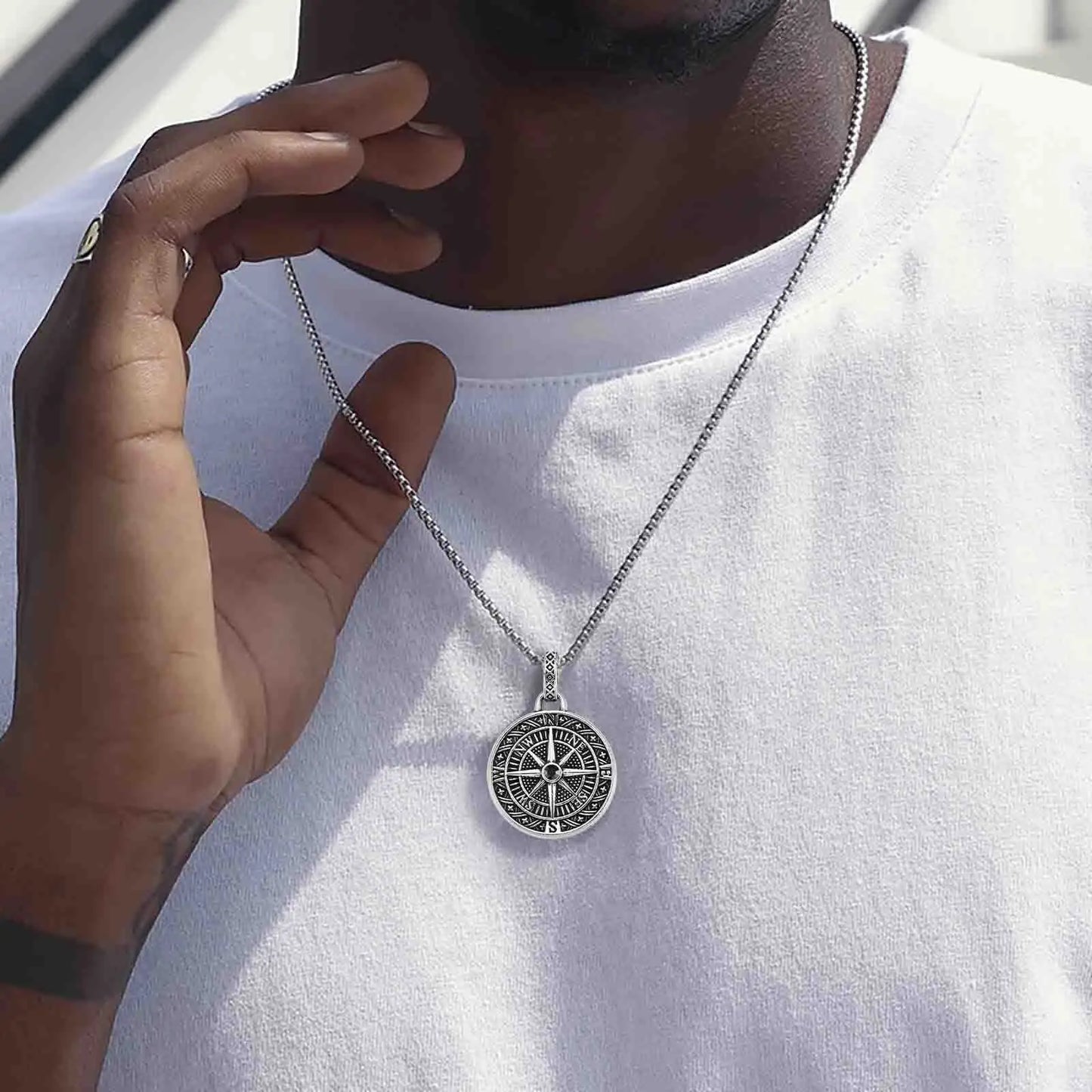 Veyron Compass Necklace