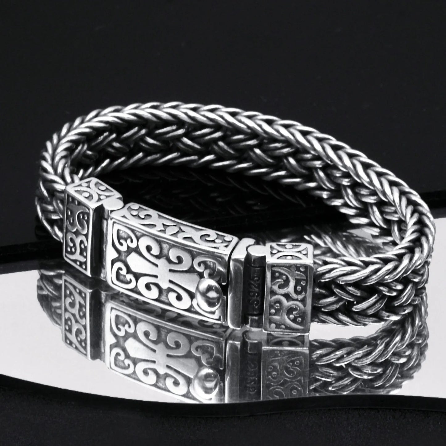 Kaevor Sterling Silver Braided Bracelet